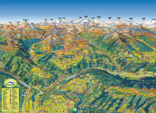 Hiking map Gitschberg / Jochtal - Hotel Oberlechner